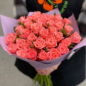 Фотография Букет из роз "Анна Карина" - 19 цветков