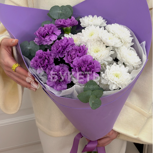 Букет в сиреневых тонах "Без повода"