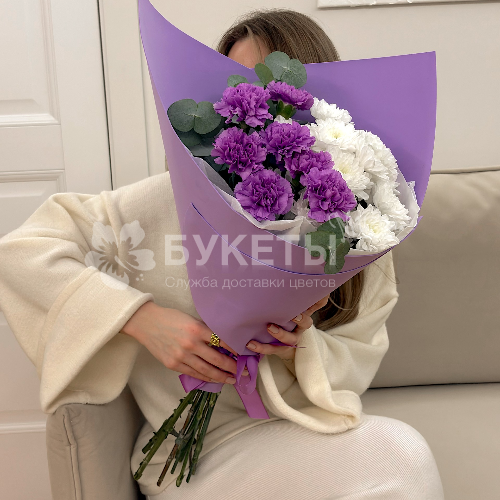 Букет в сиреневых тонах "Без повода"