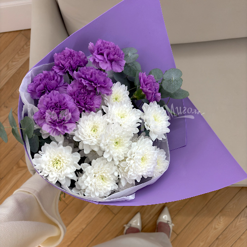 Букет в сиреневых тонах "Без повода"