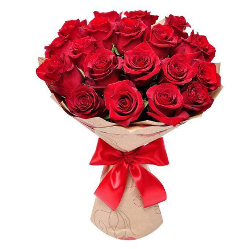 Букет из 15 ароматных красных роз