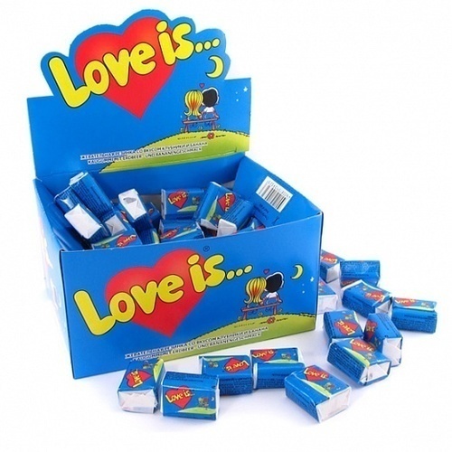 Блок жвачек Love is