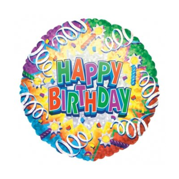 Фотография Шар круглый "Happy Birthday" 1202-2326 
