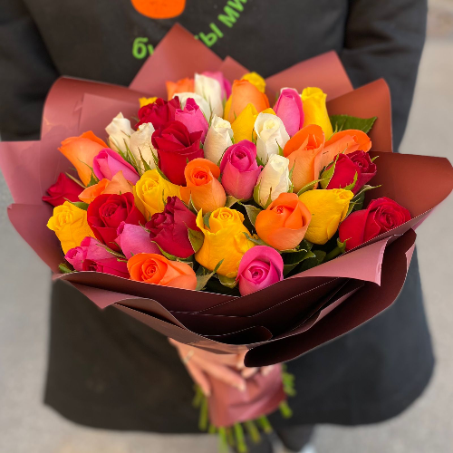 Фотография Букет из 41 розы микс "Кения" 
