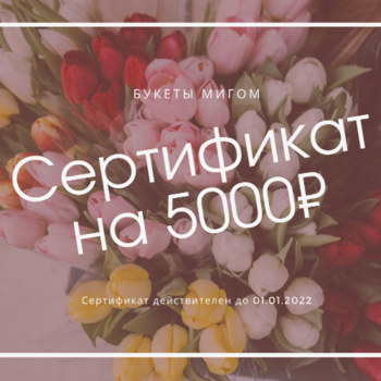Фотография Подарочный сертификат на 5000 р. 