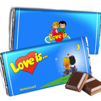 Фотография Шоколадка "Love is" 
