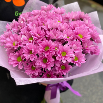 Фотография Букет "Розовых хризантем" 