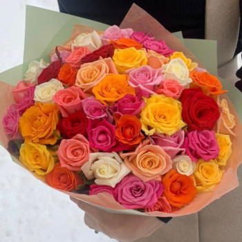 Фотография Букет из 51 розы "Россия" 