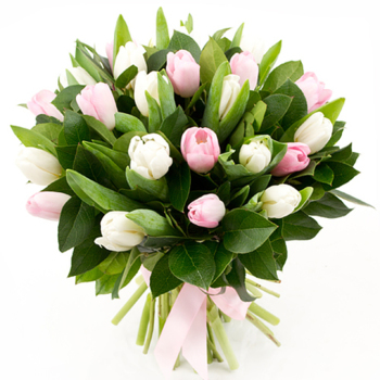 Фотография Букет тюльпанов микс "№4" - 19 цветков