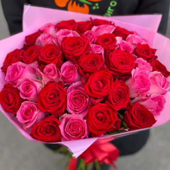 Фотография Букет из роз "Валентинка" - 21 роза