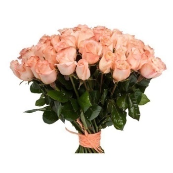 Фотография Букет из роз "Энгажемент" - 25 цветков