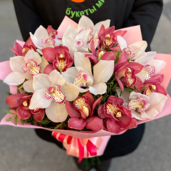 Фотография Букет из орхидей "Мгновение" 