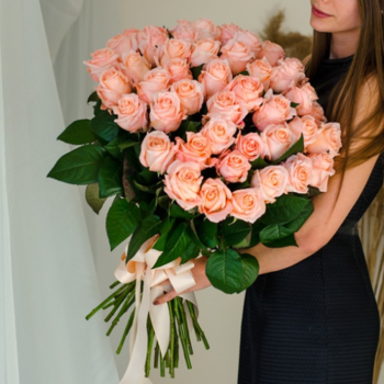 Фотография Букет из 51 нежной розы Premium 
