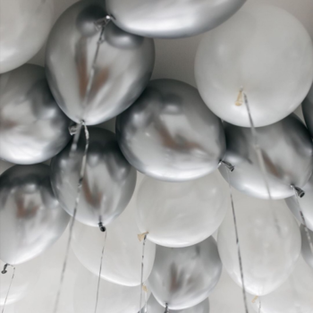 Фотография Шары под  потолок "серые хром" - 15 шаров