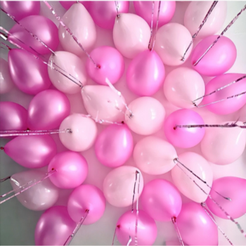 Фотография Шары под потолок "Розовые" - 15 шаров