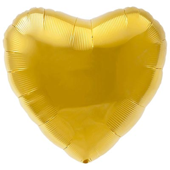 Фотография Фольгированный шар "Золотое сердце" 