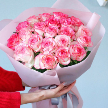 Фотография Букет из 21 розы "Джумилия" Premium 60 см. 