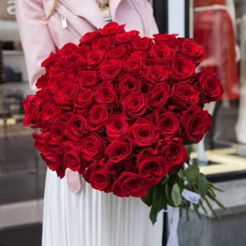 Фотография Букет из 51 красной розы (Эквадор) 50 см 