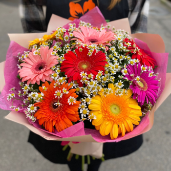 Фотография Букет "Поле из ромашек" - малый