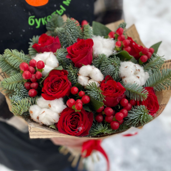 Фотография Букет "Морозные узоры" 