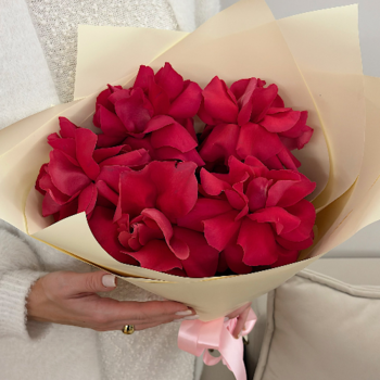 Фотография Монобукет Букеты Мигом "Розовые Розы Премиум" 