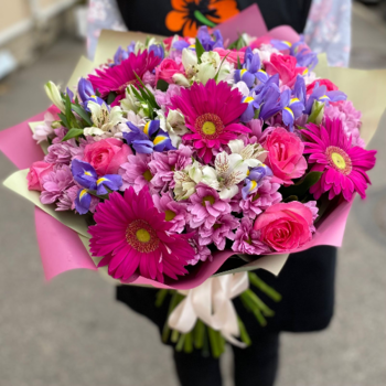Фотография Букет "Розовые герберы" 