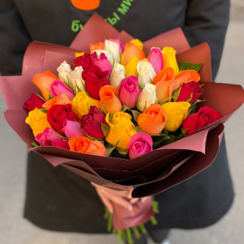 Фотография Букет из 41 розы микс "Кения" 