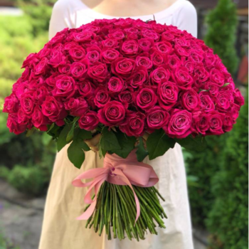 Фотография Букет из 201 розовой розы "Легенда" 