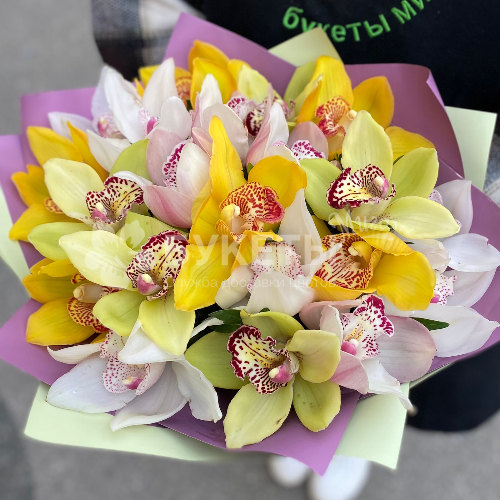Букет из орхидей "Микс"