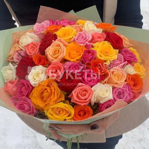 Букет из 51 розы "Россия"