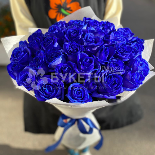 Букет синих роз "Сапфир"