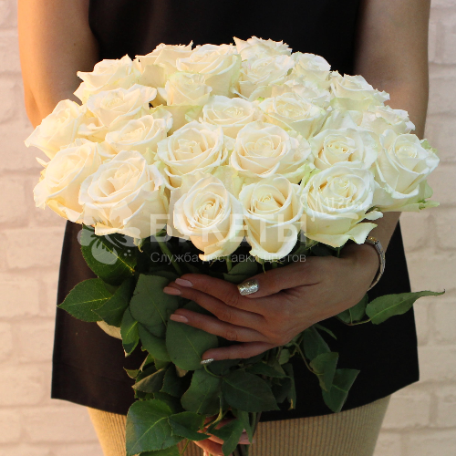 Букет из белых роз "Венделла"