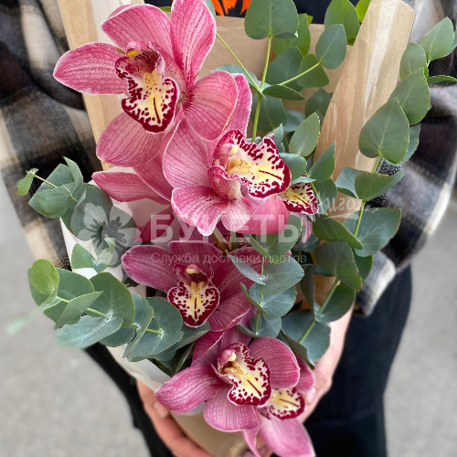 Букет "Розовая орхидея"
