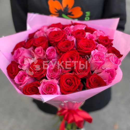 Букет из роз "Валентинка"