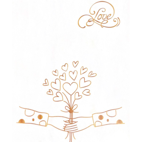 Праздничная открытка с сердечками, бабочками, цветами, - векторизованный клипарт
