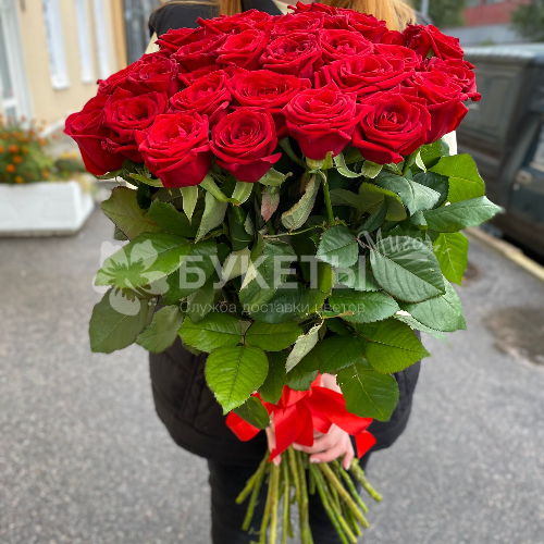 Букет красных роз VIP (70 см)