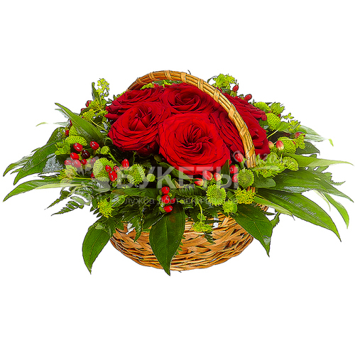Корзина с цветами "№7"