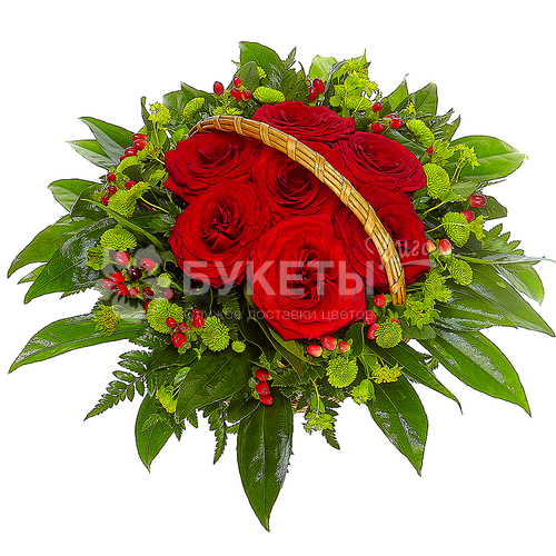 Корзина с цветами "№7"