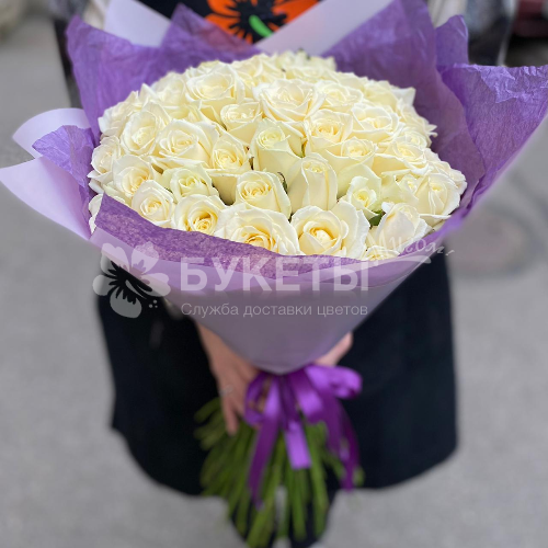 Букет 51 белая роза