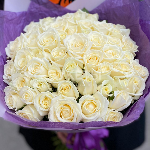 Букет 51 белая роза