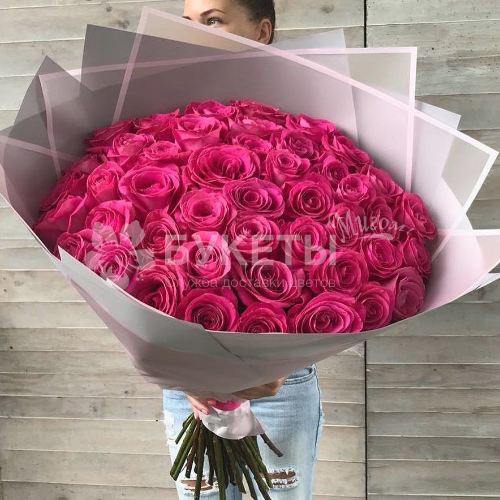 Букет 51 розовая роза