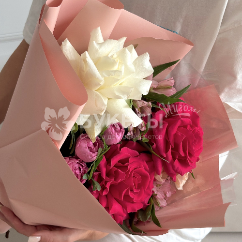 Букет с французской розой "Элеганс"