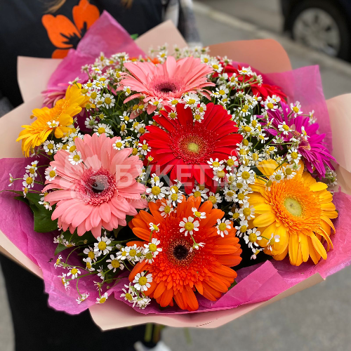 Букет "Поле из ромашек"