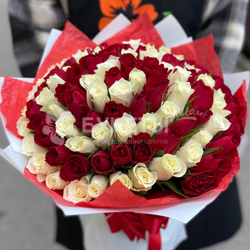 Букет 101 роза "Гипноз"