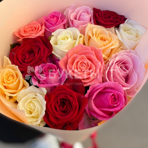 Букет из 15 роз микс