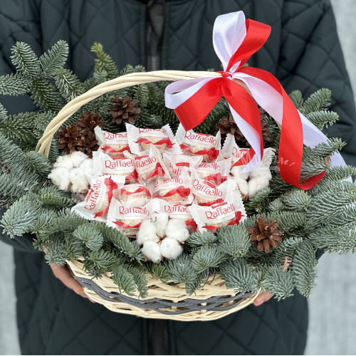 Подарочная корзина с Raffaello