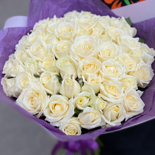 Букет 51 белая роза