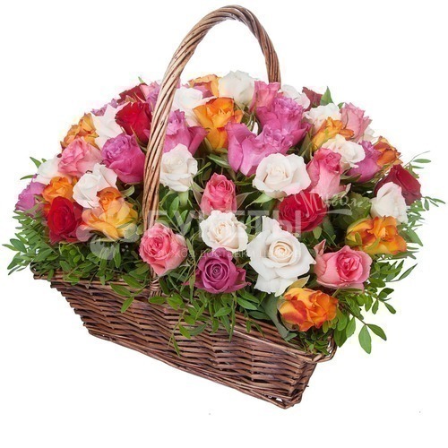 Корзина цветов "Изабель"