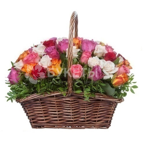 Корзина цветов "Изабель"
