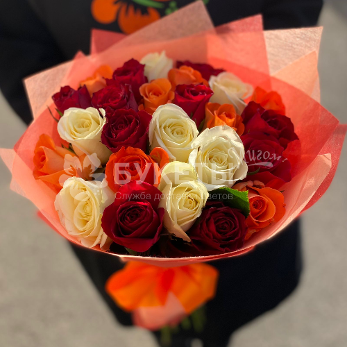 Букет из 25 роз "Самба"